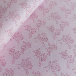 Pink Cotton Fabric - Little Roses